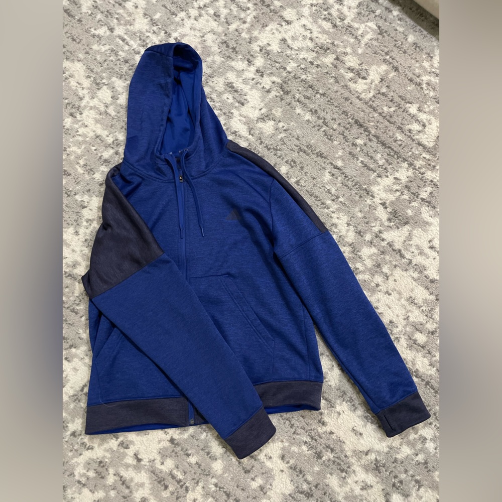 adidas zip up with thumb holes size xl